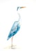 Image of Ocean Blue Heron watercolor bird art painting 