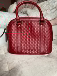 Image 5 of Gucci Red Microguccissima Dome Bag