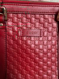 Image 3 of Gucci Red Microguccissima Dome Bag
