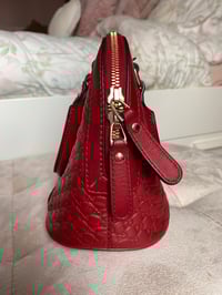 Image 7 of Gucci Red Microguccissima Dome Bag