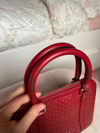 Image 9 of Gucci Red Microguccissima Dome Bag