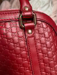 Image 6 of Gucci Red Microguccissima Dome Bag