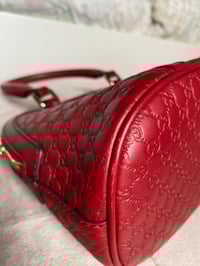 Image 14 of Gucci Red Microguccissima Dome Bag