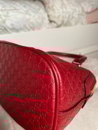 Image 13 of Gucci Red Microguccissima Dome Bag