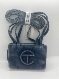 Image 1 of Authentic Small  denim Telfar shopper