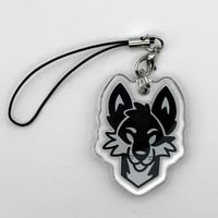 Image 3 of  Punk Furry Dog Themed  Mechanical Keychain with LED-Lit Clicky Switches