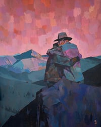 Image 1 of The Long Road Home - 26x32" Acrylic on Canvas (unstretched)