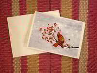 Image 1 of Greeting Cards: Winter Cardinal