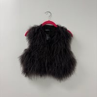 Image 1 of mongolian fur micro vest
