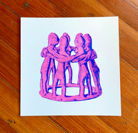 Image 1 of Group Hug Risograph Print