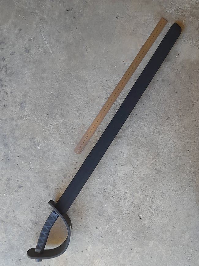 Padded Training Sabre HEMA Bowl Guard Historical Fencing Martial Arts Dueling Sword  This product is