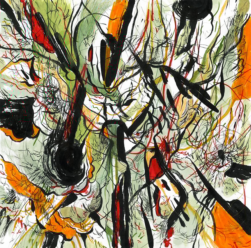 Image of SUMAC "The Healer" test pressing/original drawing 2