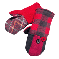 Image 1 of 2024 Edit Lumberjack Plaid Mittens