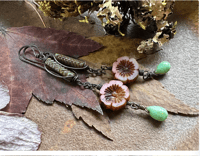 Image 22 of RESERVED FOR SHAUN TREVER Floratta in Blue earrings . n173 and Floral earrings n14