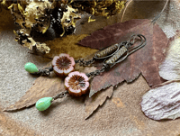 Image 23 of RESERVED FOR SHAUN TREVER Floratta in Blue earrings . n173 and Floral earrings n14