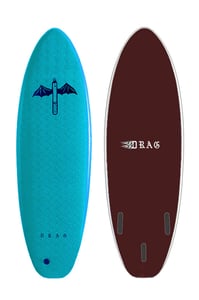 Image of DART 6'6 THRUSTER  <br> WHITE/VIOLET
