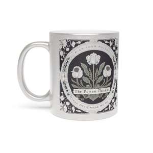 Image of The Poison Thicket Regency Logo | 11 oz Metallic Silver Mug