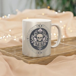 Image of Deadheading | 11oz Metallic Silver Mug