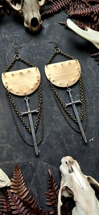 Image 5 of Battalion brass earrings 