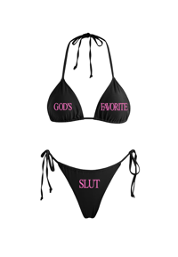 HEAVENLY SLUT BIKINI SWIMSUIT SET