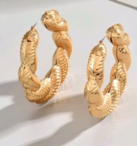 Image 1 of Chunky twisted earrings 