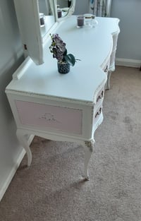 Image 4 of Olympus French Louis Style Dressing Table  Mirrors, Stool.