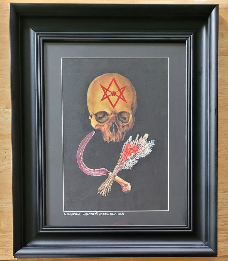 Image of A Funeral Harvest original painting 