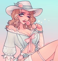 SEASALT MOCKTAIL ♡ IDENTITY V BARMAID ♡ MATTE SQUARE PRINT