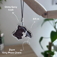 Image 3 of LADs Kitty Phone Charm