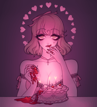 BLOOD GUTS & ANGEL CAKE ♡ MATTE A6 PRINT
