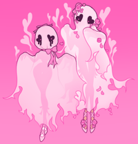 GHOSTIES ♡ MATTE SQUARE PRINT