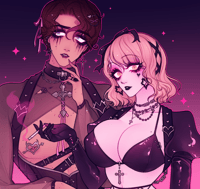 GOTH FLYHIGH ♡ MATTE SQUARE PRINT