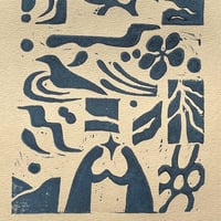 Image 2 of chunky flash lino print