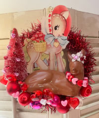 So Deer! Sweet Vintage Valentine's Day Wreath