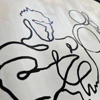 Image 3 of Foot Fetish Original Large Gay Male Line Art | 22x30 inches