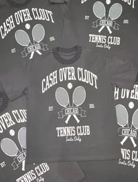 Image 1 of Knitted collar Tennis tee (Grey)