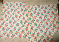 Image 2 of Two Pieces of Vintage Floral Cotton Fabric