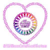 Image 4 of ABAllianceCaresAboutAlbertans- Heart DesignTee