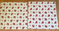 Image 1 of 2 Pieces of Vintage Christmas Cotton Fabric