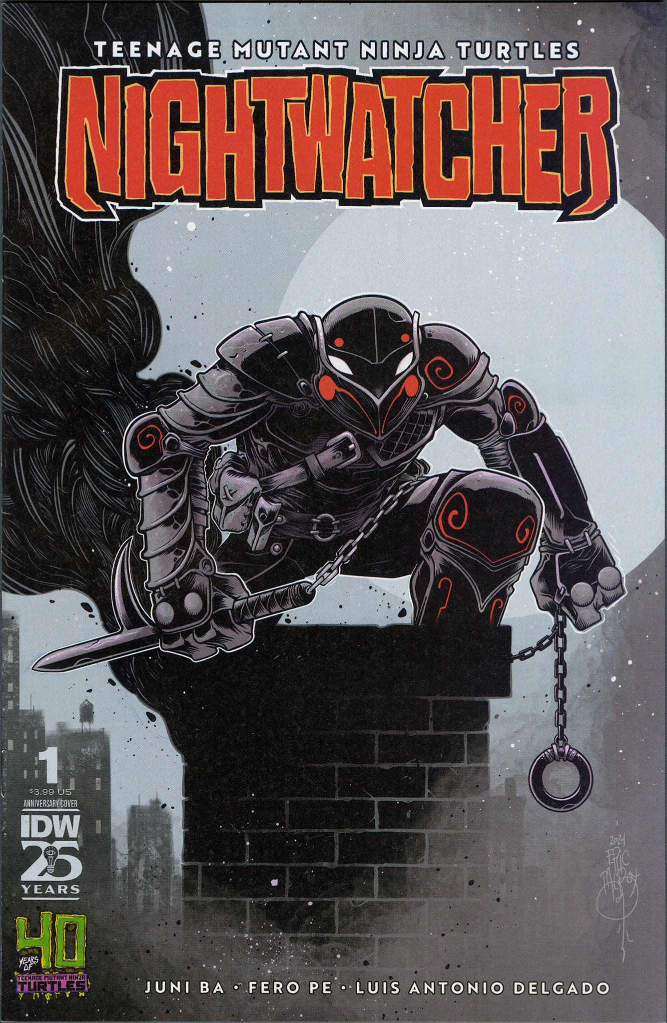 IDW TMNT Nightwatcher 1 40th Anniversary Variant Cover 2024 The Art idw-tmnt-nightwatcher-1-40th-anniversary-variant-cover-2024-the-art