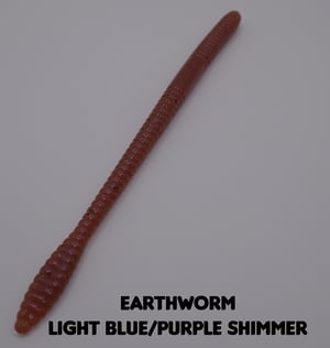 Image of 6.25" Spade Tail Trick Worm (8pk) (Traditional Colors)