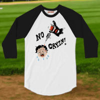 No Crying! Welcome Tattoo 3/4 Raglan Sleeve 