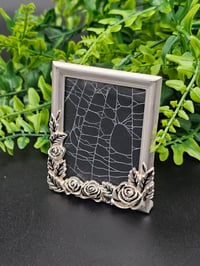 Image 2 of Small floral detail Silver framed preserved web