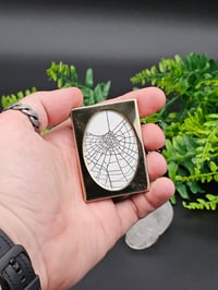 Image 3 of Mini gold and white framed pretty preserved web