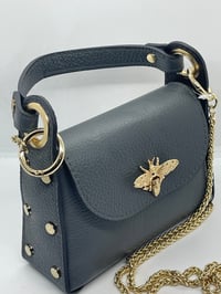 Image 2 of Grey leather cross body/handbag