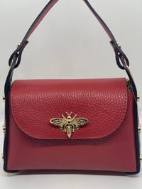Red leather cross body/handbag