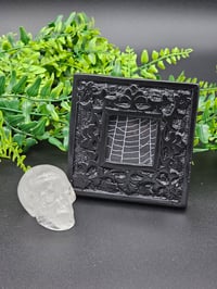 Image 1 of Ornate Square Black gothic preserved web - A