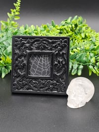 Image 2 of Ornate Square Black gothic preserved web - B