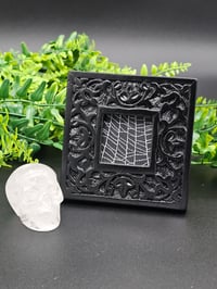 Image 2 of Ornate Square Black gothic preserved web - C