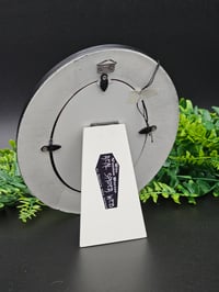 Image 3 of  Gothic black Oval ornate framed preserved web